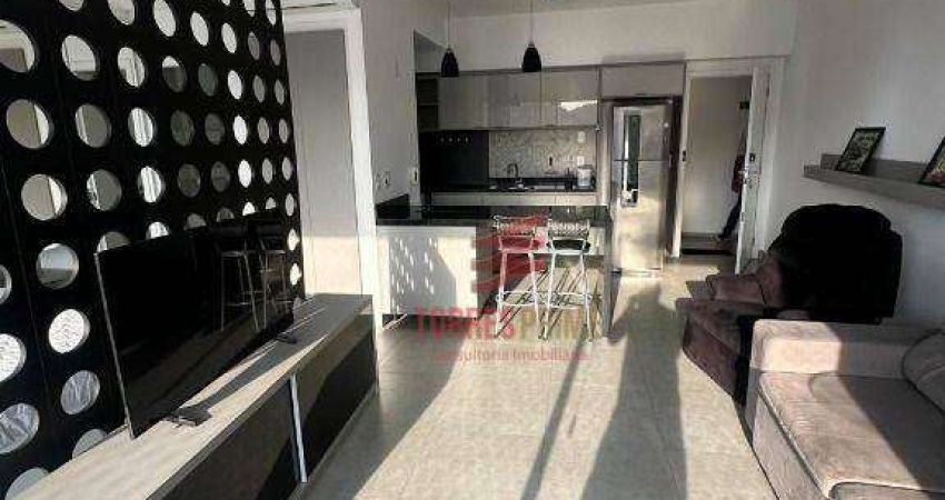 Studio com 1 dormitório para alugar, 44 m² por R$ 5.800,02/mês - José Menino - Santos/SP
