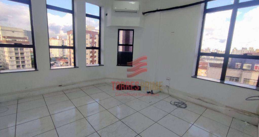 Sala para alugar, 45 m² por R$ 2.500,02/mês - Embaré - Santos/SP