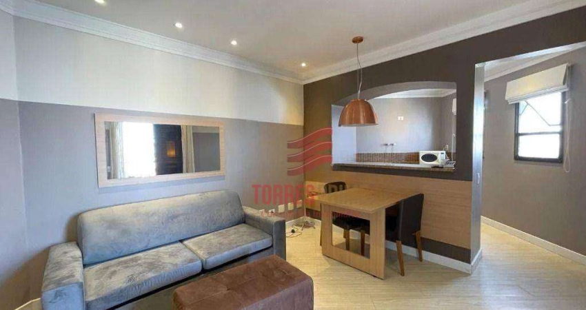 Flat com 1 dormitório à venda, 48 m² por R$ 469.000,00 - Gonzaga - Santos/SP