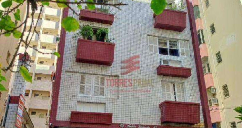 Apartamento Mobiliado com 1 dormitório para alugar, 41 m² por R$ 3.000/mês - Boqueirão - Santos/SP