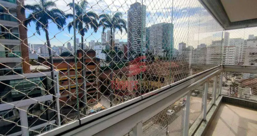 Apartamento para alugar, 99 m² por r$ 5.900,02/mês - boqueirão - santos/sp