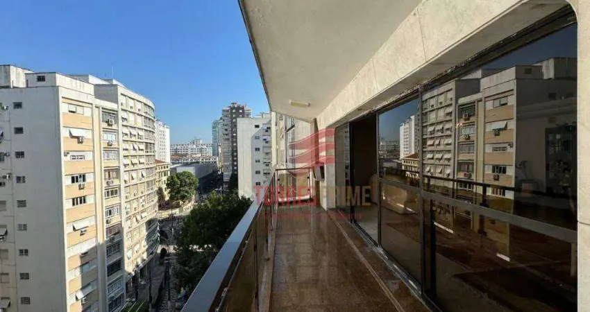 Apartamento com 4 dormitórios à venda, 258 m² por r$ 2.200.000,00 - gonzaga - santos/sp