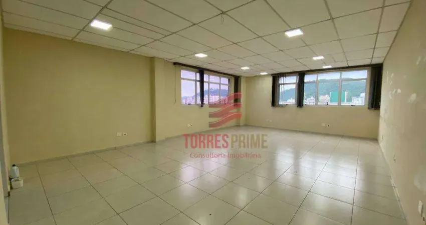 Sala para alugar, 58 m² por R$ 2.675,01/mês - Vila Matias - Santos/SP