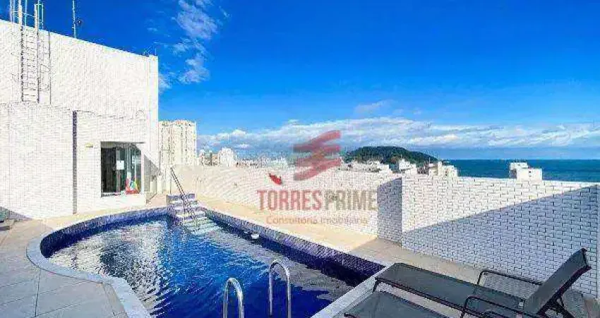 Apartamento garden novo com 1 dormitório à venda, 70 m² por r$ 690.000 - boqueirão - santos/sp