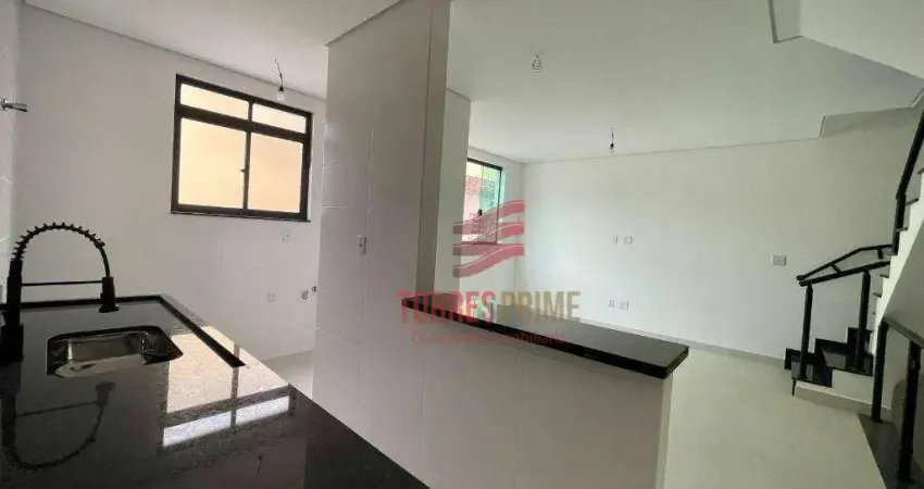 Village com 2 dormitórios à venda, 95 m² por r$ 750.000,00 - marapé - santos/sp