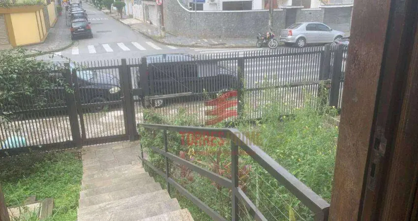 Sobrado com 4 dormitórios para alugar, 500 m² por r$ 12.230,00/mês - boqueirão - santos/sp