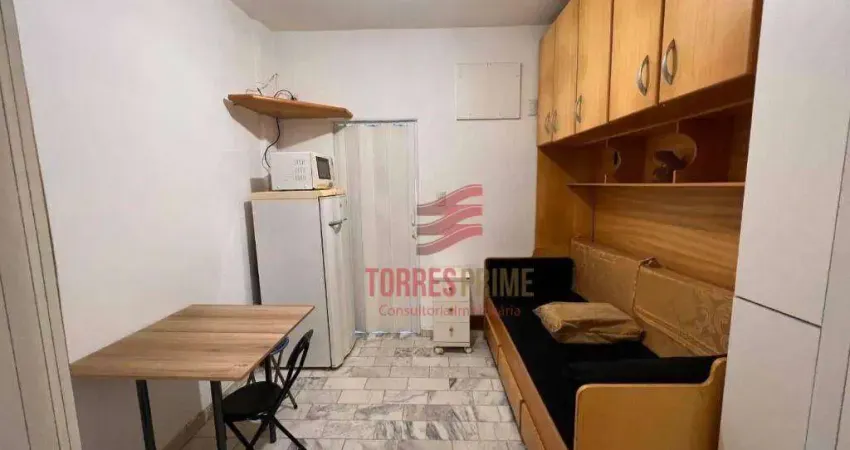 Apartamento à venda, 28 m² por r$ 268.000 - josé menino - santos/sp