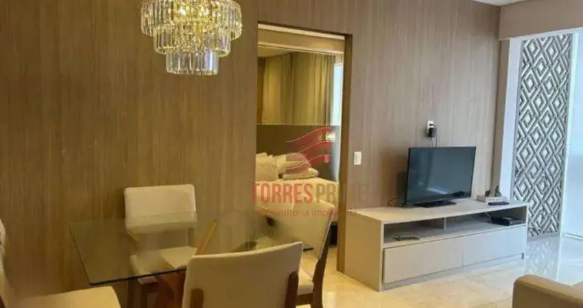 Apartamento com 1 dormitório para alugar, 46 m² por r$ 5.822,00/mês - boqueirão - santos/sp