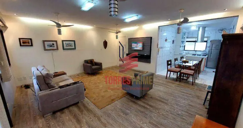 Apartamento com 3 dormitórios à venda, 146 m² por r$ 1.800.000,00 - boqueirão - santos/sp