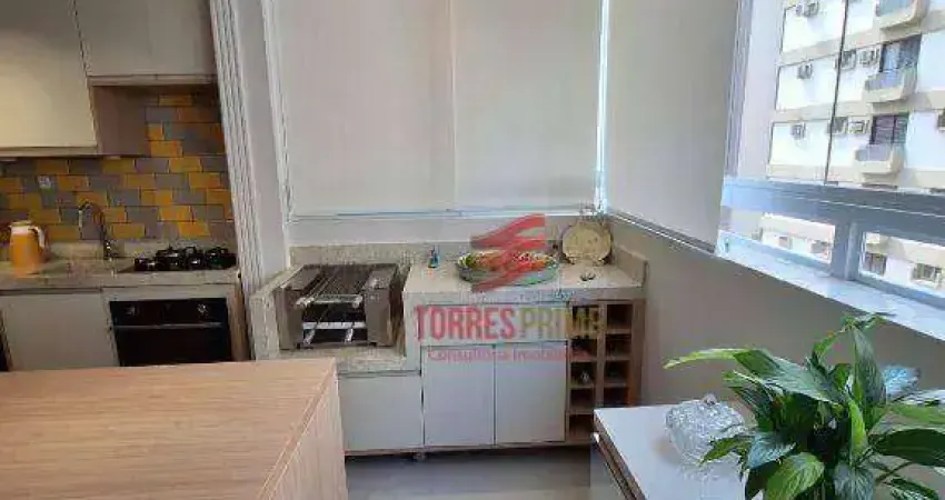 Apartamento com 2 dormitórios para alugar, 70 m² por r$ 8.000,02/mês - gonzaga - santos/sp