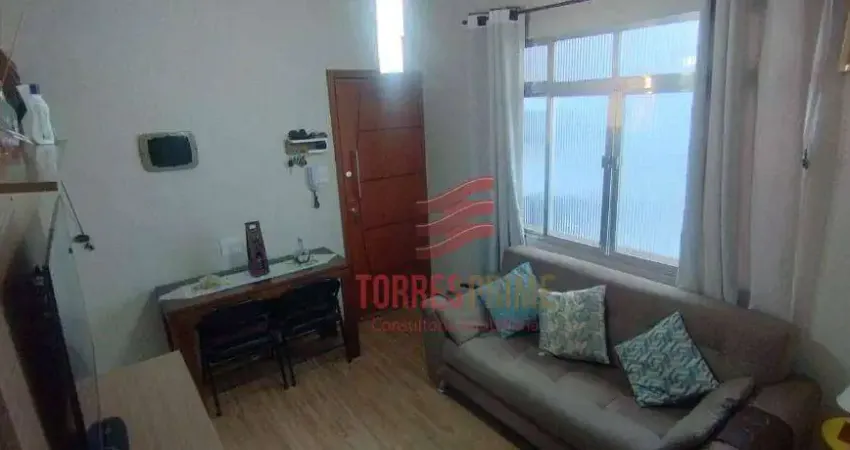 Apartamento com 2 dormitórios à venda, 59 m² por r$ 365.000,00 - embaré - santos/sp