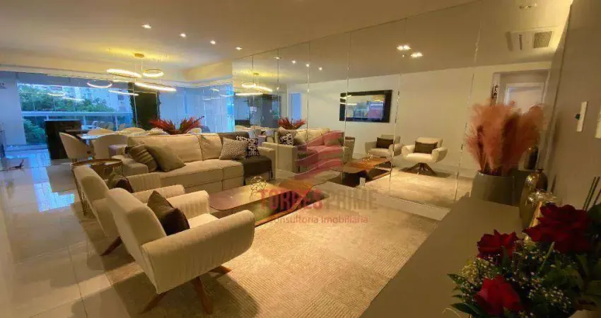 Apartamento com 4 dormitórios à venda, 300 m² por r$ 3.900.000,00 - boqueirão - santos/sp