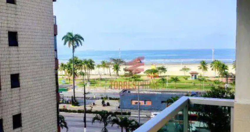 Apartamento com 1 dormitório à venda, 55 m² por r$ 270.000,00 - itararé - são vicente/sp