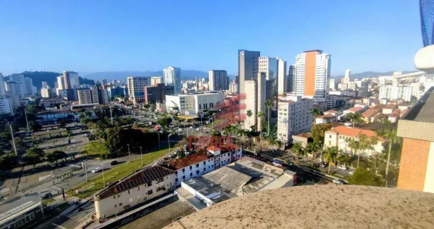 Cobertura à venda, 340 m² por r$ 2.600.000,00 - gonzaga - santos/sp