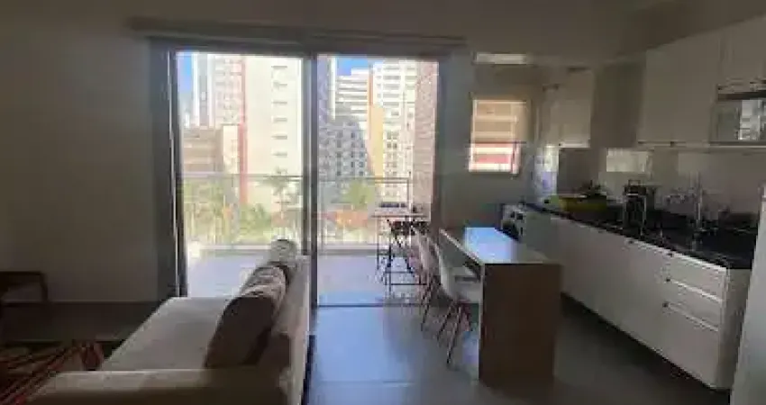Flat com 1 dormitório para alugar, 40 m² - boqueirão - santos/sp