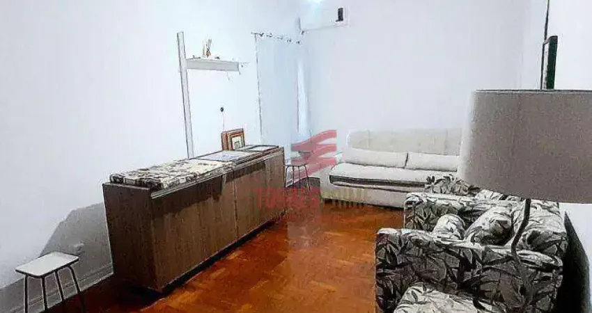 Apartamento com 1 dormitório para alugar, 55 m² por r$ 3.500,00/mês - josé menino - santos/sp