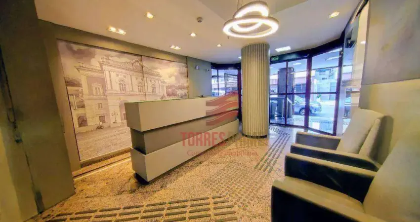 Sala para alugar, 53 m² por r$ 2.500,02/mês - vila nova - santos/sp