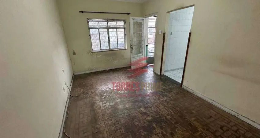 Sobrado geminado para reformar com 2 dormitórios à venda, 98 m² por r$ 480.000 - macuco - santos/sp
