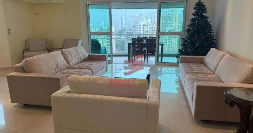 Apartamento com 3 dormitórios à venda, 199 m² por r$ 2.900.000,00 - ponta da praia - santos/sp