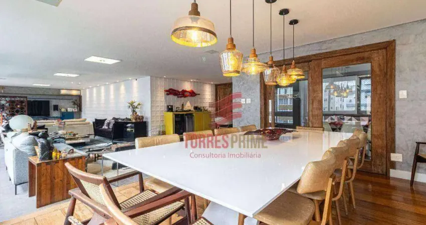 Lindo apartamento com 4 suítes à venda, 306 m² por r$ 4.560.000 - boqueirão - santos/sp