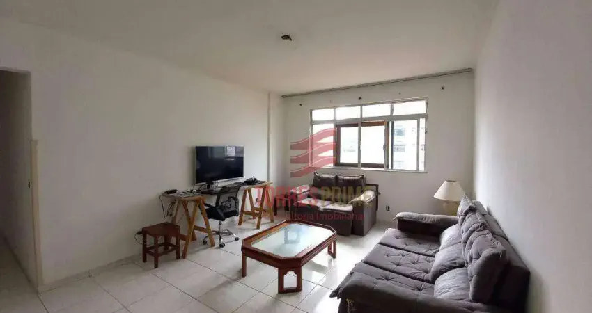 Apartamento à venda com 2 quartos elevador garagem demarcada dependência de empregada no bairro Embaré - Santos/SP