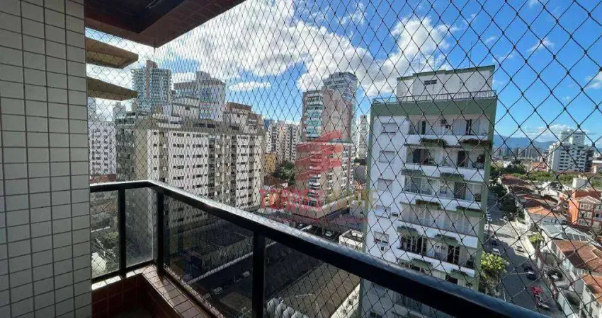 Apartamento com 3 dormitórios à venda, 104 m² por R$ 1.200.000,00 - Boqueirão - Santos/SP