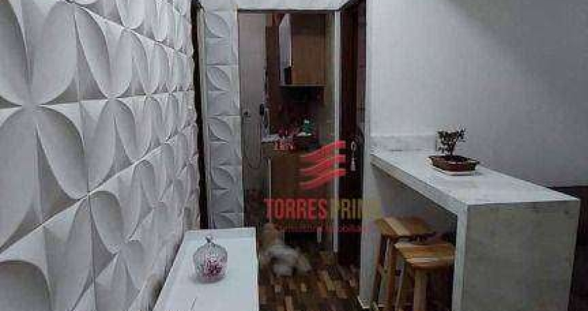 Apartamento com 1 dormitório à venda, 50 m² por R$ 340.000,00 - Boqueirão - Santos/SP