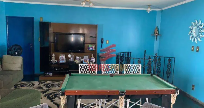 Cobertura com 2 dormitórios à venda, 201 m² por r$ 945.000,00 - aparecida - santos/sp