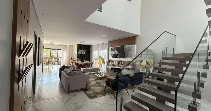 Casa mobiliada com piscina de borda infinita no condomínio saint paul em itu/sp