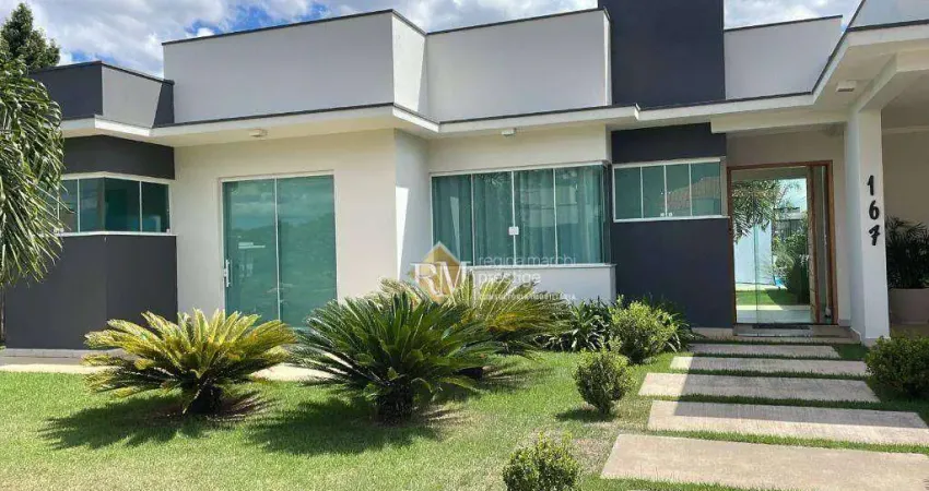 Luxuosa casa para locação no Residencial Primavera II em Salto-SP: 3 quartos, 3 suítes, 2 salas, 5 banheiros, 380m² e 3 vagas.