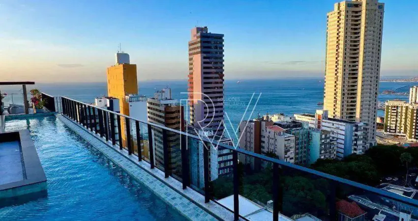 Apartamento com 1 quarto para alugar, 23 m² por R$ 4.510/mês - Vitória - Salvador/BA