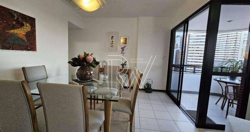 Apartamento MOBILIADO com 2 quartos. 2 suítes  para alugar, 98 m² por R$ 6.300/mês - Graça - Salvador/BA