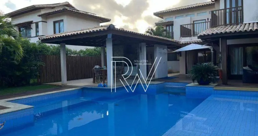 Casa com 5 dormitórios, 4 suítes à venda, 421 m² por r$ 3.800.000 - costa do sauipe - mata de são joão/ba