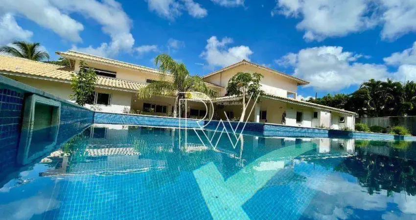 Casa com 8 dormitórios, 4 suítes à venda, 457 m² por r$ 3.000.000 - vilas do atlântico - lauro de freitas/ba