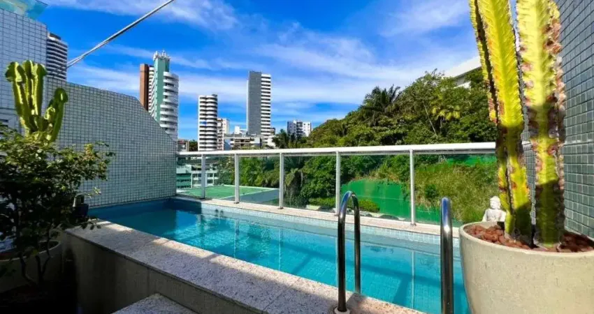 Cobertura com 2 dormitórios à venda, 2 suítes 131 m² por r$ 1.850.000 - barra - salvador/ba