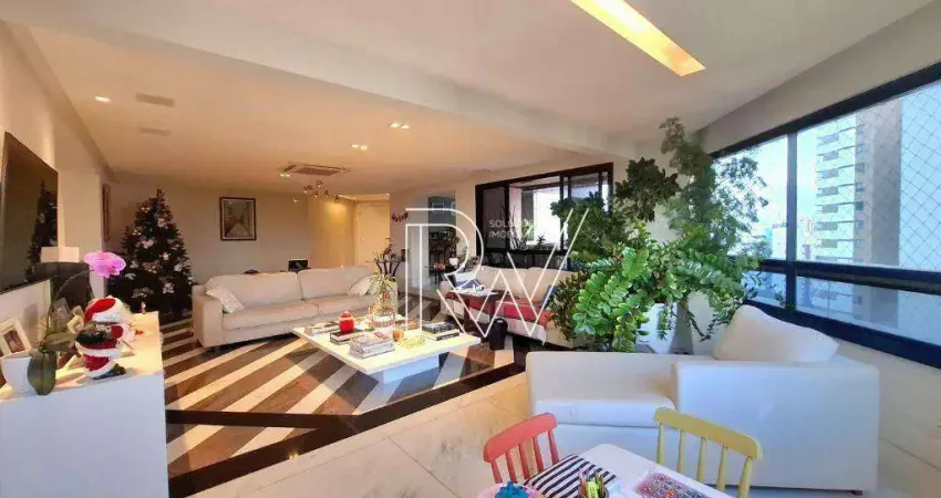 Apartamento com 4 dormitórios, 3 suítes à venda, 302 m² por r$ 2.200.000 - itaigara - salvador/ba