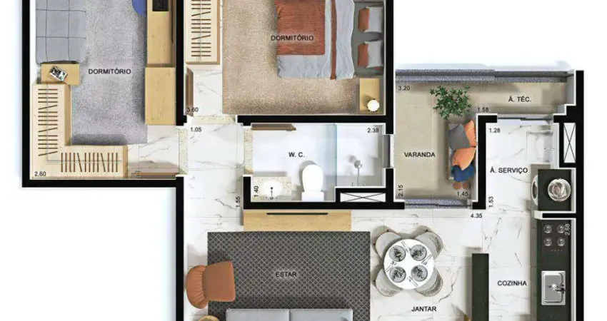 Apartamento com 2 dormitórios à venda, 58 m² por r$ 550.000,00 - vila progresso - jundiaí/sp