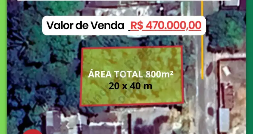 Vendo terreno á 2 minutos do loteamento  aguas claras com 20x40 totalizando 800m²