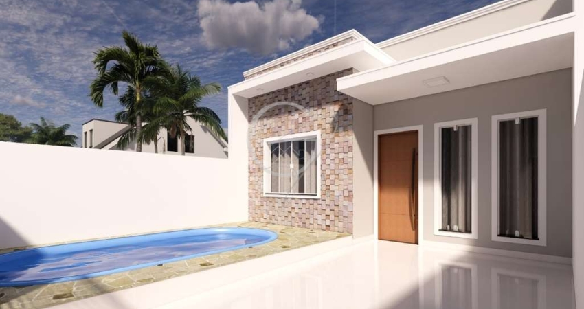 RESIDÊNCIA EM PADRÃO MODERNO COM 02 QUARTOS (SENDO 01 SUÍTE) NO BALNEÁRIO PRIMAVERA!!