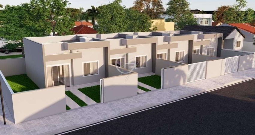CASA GEMINADA COM 02 QUARTOS NO BALNEÁRIO CÉU AZUL