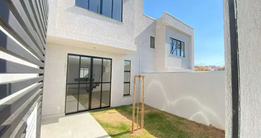 Casa geminada nova à venda – 3 quartos (1 suíte) – 2 vagas – 120m² – bairro santa amélia - ca3136