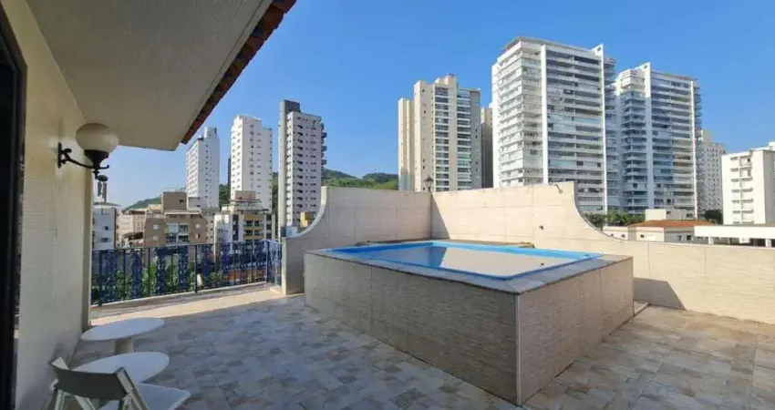 Penthouse com 2 dormitorios a venda, 148 m2 por r$ 1.100.000,00 - asturias - guaruja/sp