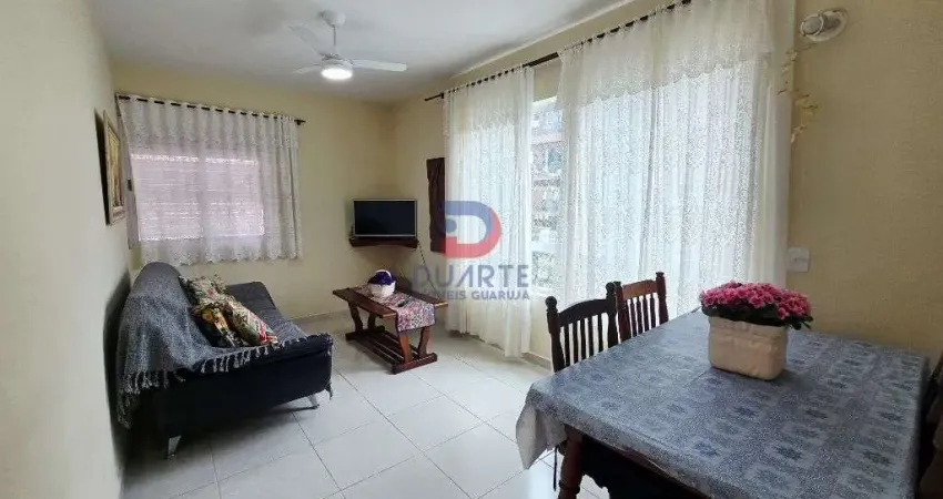 Apartamento Mobiliado para Locacao Anual a 350 Metros da Praia das Asturias – 1 Dormitorio – Guaruja/SP