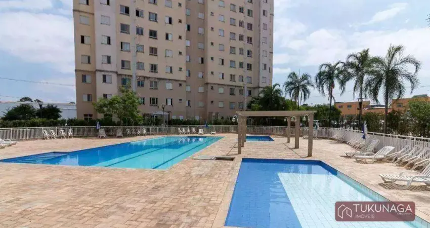 Apartamento com 2 quartos para alugar, 45 m² por r$ 2.549/mês - ponte grande - guarulhos/sp