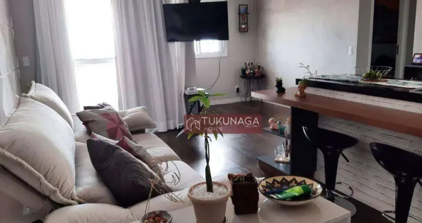 Apartamento com 2 dormitórios à venda, 75 m² por r$ 680.000,00 - jardim flor da montanha - guarulhos/sp