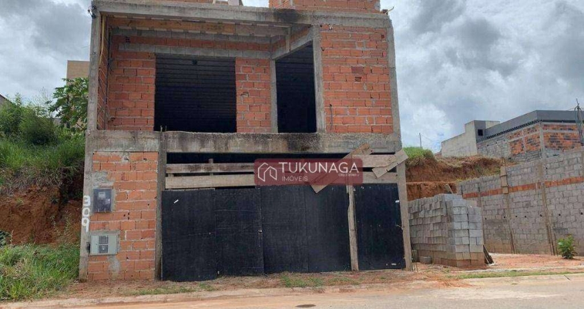 Sobrado em Construção - 3 dormitórios à venda, 155 m² por R$ 320.000 - Residencial Villa Romana - Bragança Paulista/SP .