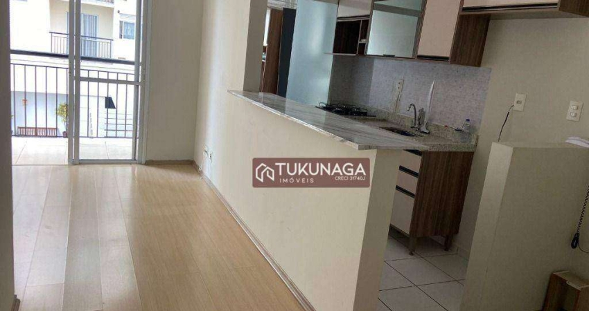 Apartamento com 2 dormitórios para alugar, 52 m² por R$ 2.460,00/mês - Gopoúva - Guarulhos/SP