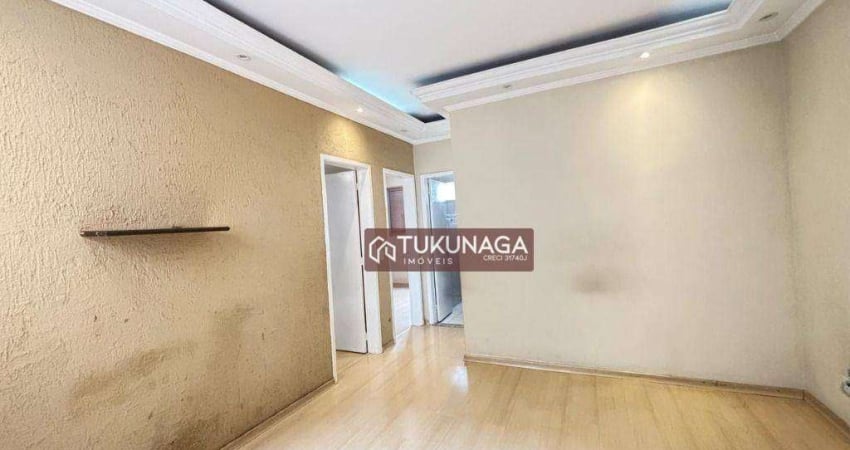 Apartamento com 2 dormitórios para alugar, 54 m² por R$ 2.106, /mês - Vila das Bandeiras - Guarulhos/SP