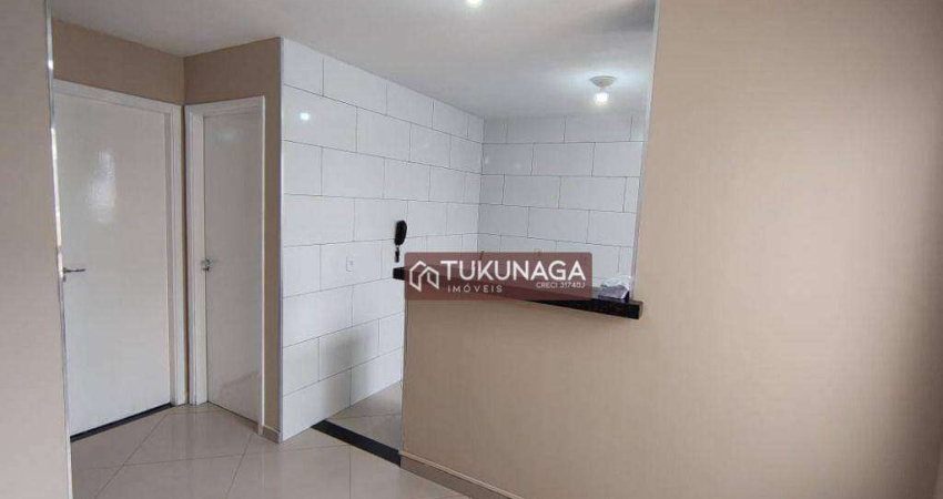 Apartamento com 2 dormitórios à venda, 48 m² por R$ 210.000 - Água Chata - Guarulhos/SP