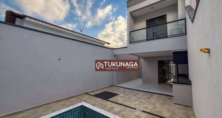 Sobrado com 3 dormitórios à venda, 160 m² por r$ 1.200.000,00 - vila galvão - guarulhos/sp